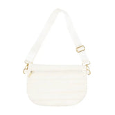 Puffer Belt Bag / Cross Body - Ivory