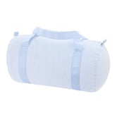 Seersucker Duffel Bag - Baby Blue