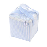 Seersucker Snack Square - Baby Blue