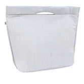 Lizzi Insulated Tote - Gray Seersucker
