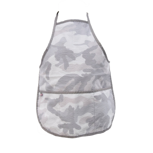Seersucker Apron/Art Smock - Camo - Pistachios Monograms and Gifts