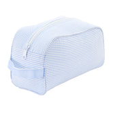 Seersucker Traveler/Dopp Kit/Diaper Caddy - Baby Blue