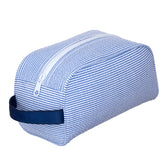 Seersucker Traveler/Dopp Kit/Diaper Caddy - Navy