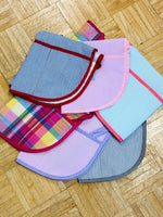 Seersucker Apron/Art Smock - Mint - Pistachios Monograms and Gifts