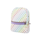 Seersucker Backpack - Tiny Hearts - Small