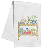 Blue Bar Cart Kitchen / Tea Towel