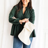 Creme Velvet Stocking