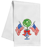 Flags and Topiary Kitchen / Tea Towel
