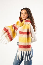 Striped Scarf - Perfect for Chiefs Fans