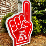 How 'Bout Those Chiefs Red Foam Finger Garden Stake