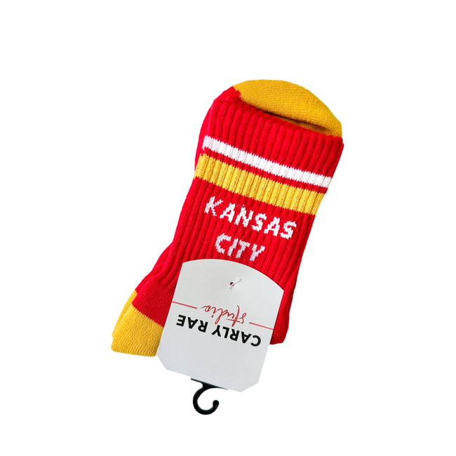 PRE-ORDER  Kansas City Crew Socks - Red & Gold