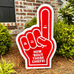 How 'Bout Those Chiefs Red Foam Finger Garden Stake