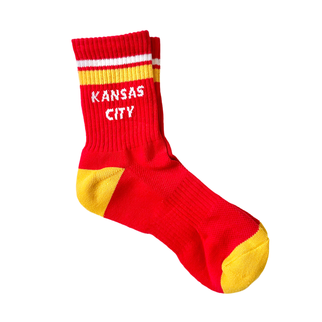 PRE-ORDER  Kansas City Crew Socks - Red & Gold