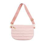 Puffer Belt Bag / Cross Body - Light Pink