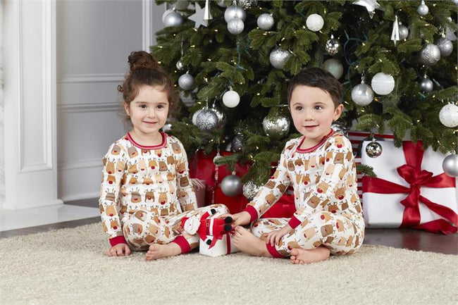 Reindeer Pajama Set - Holiday Pajamas - Christmas Pajamas