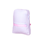 Seersucker Backpack -  Pink Small