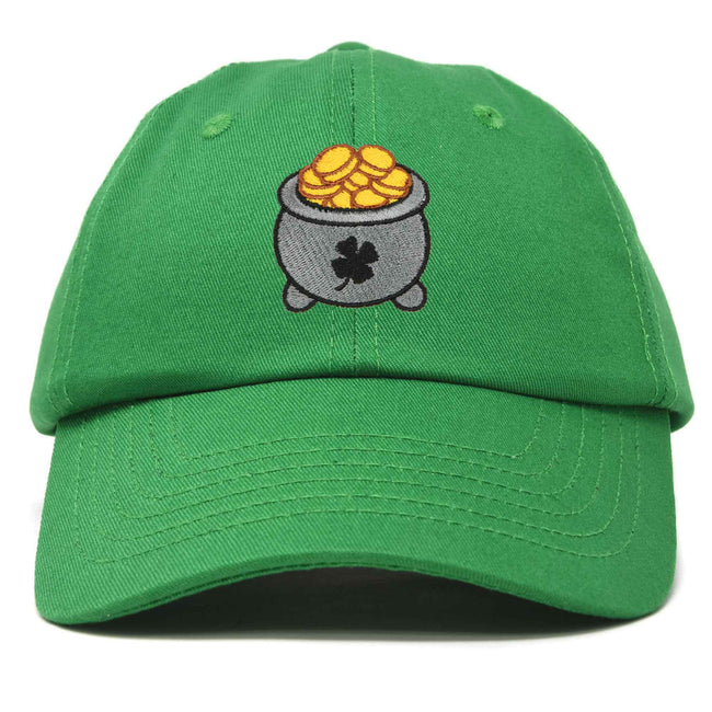 Lucky Pot Of Gold Hat - Embroidered Baseball Cap