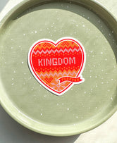 KC Chiefs Kingdom Heart Weatherproof Sticker Sweater Pattern