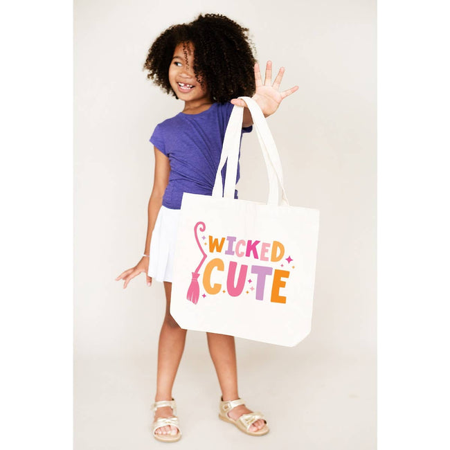 Wicked Cute Small Canvas Tote - Trick or Treat Bag
