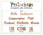 Seersucker Bib - Mint - Pistachios Monograms and Gifts