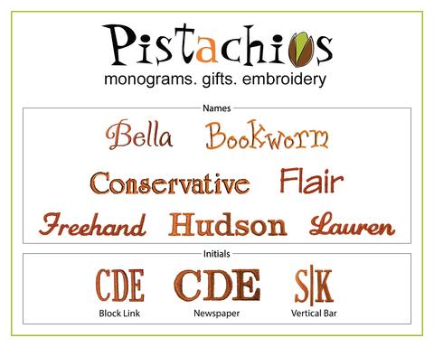 Seersucker Cosmo Bag - Navy - Pistachios Monograms and Gifts