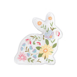 Easter Floral Bunny Shaped Throw Pillow