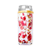 Spirit Squad Confetti Skinny Can Cooler- Rally Red - Chiefs Colors