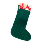 Green Cable Knit Stocking