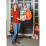 Patterned Pumpkin Trio Door Décor