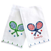 Tennis Racquet Towel - BLUE & RED