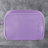 Waffle Weave Cosmetic Bag - Lavender